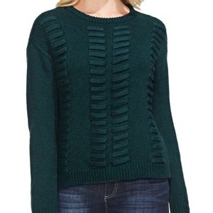 NWT Vince Camuto Lace Through Sweater Hunter